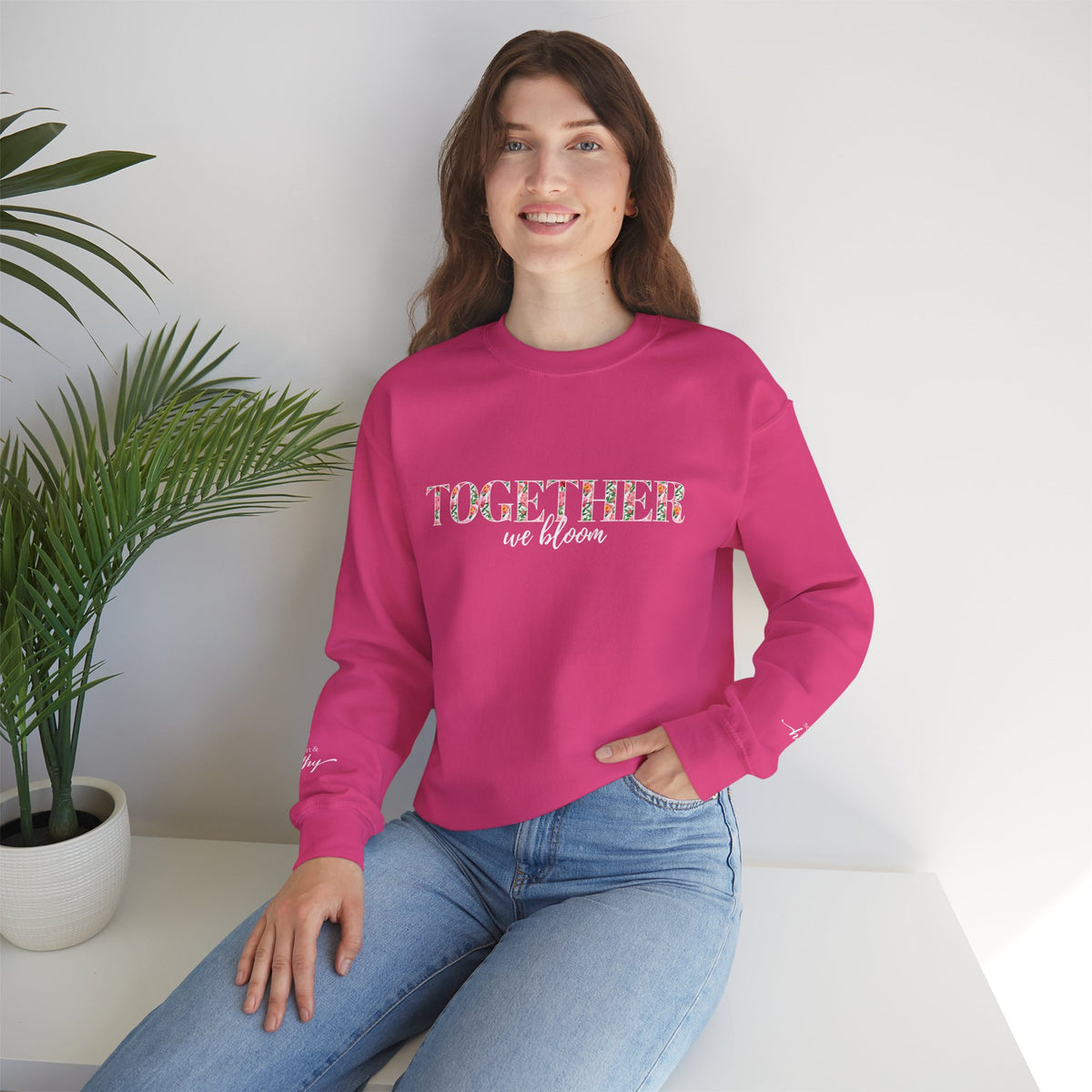 "Together We Bloom" Crewneck Sweatshirt