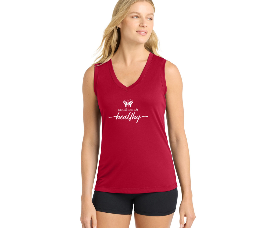 Southern & Healthy Athletic V-Neck Tank Top